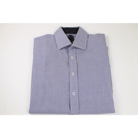 English Laundry Mens Shirt Size Large 16 - 32 33 Flip Cuff Button Front Blue - Picture 1 of 9